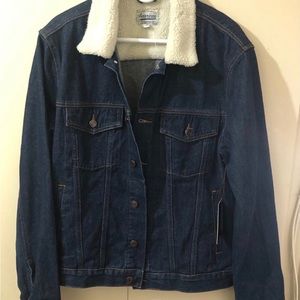Trucker Jean Jacket dark blue Men’s Large Brand new with tags